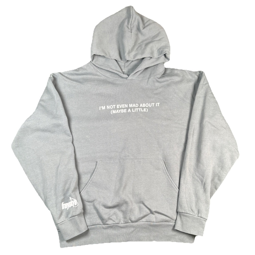Freya Skye Merch Not Even Mad About It Hoodie Large Gray NEW